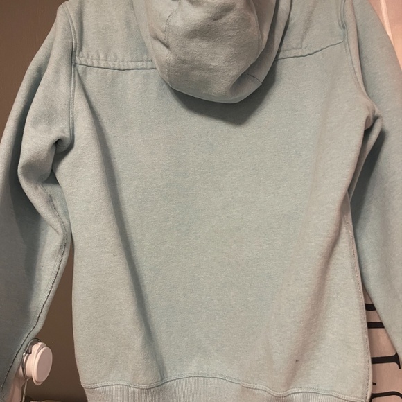 Lululemon West Coast‎ Hoodie Heathered Baby Blue Men's Sweatshirt - Picture 4 of 5